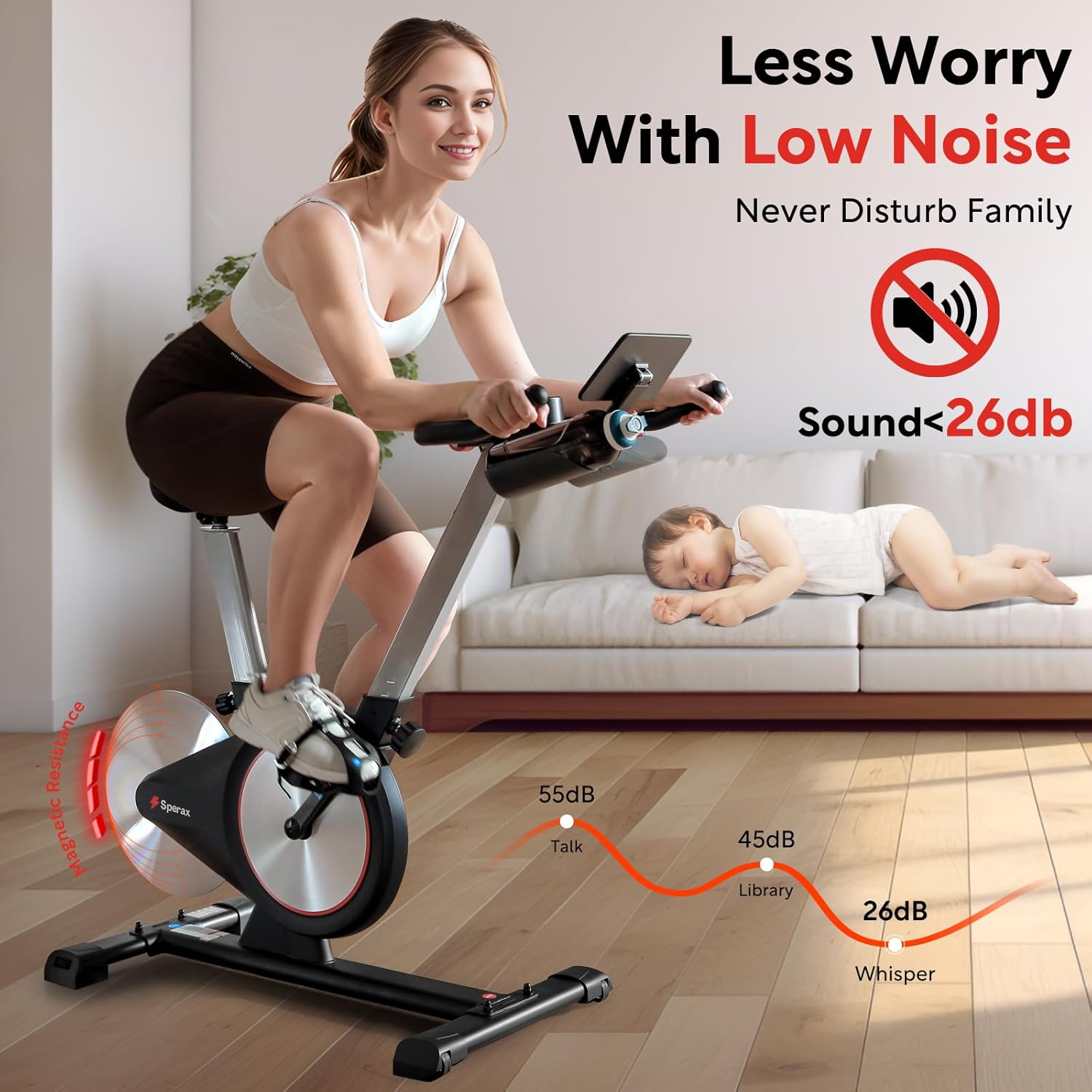 Sperax Exercise Magnetic Bike