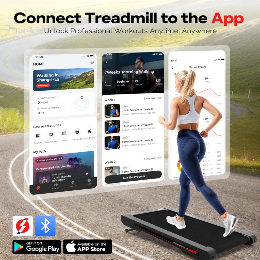 Sperax Treadmill with APP – 3-in-1