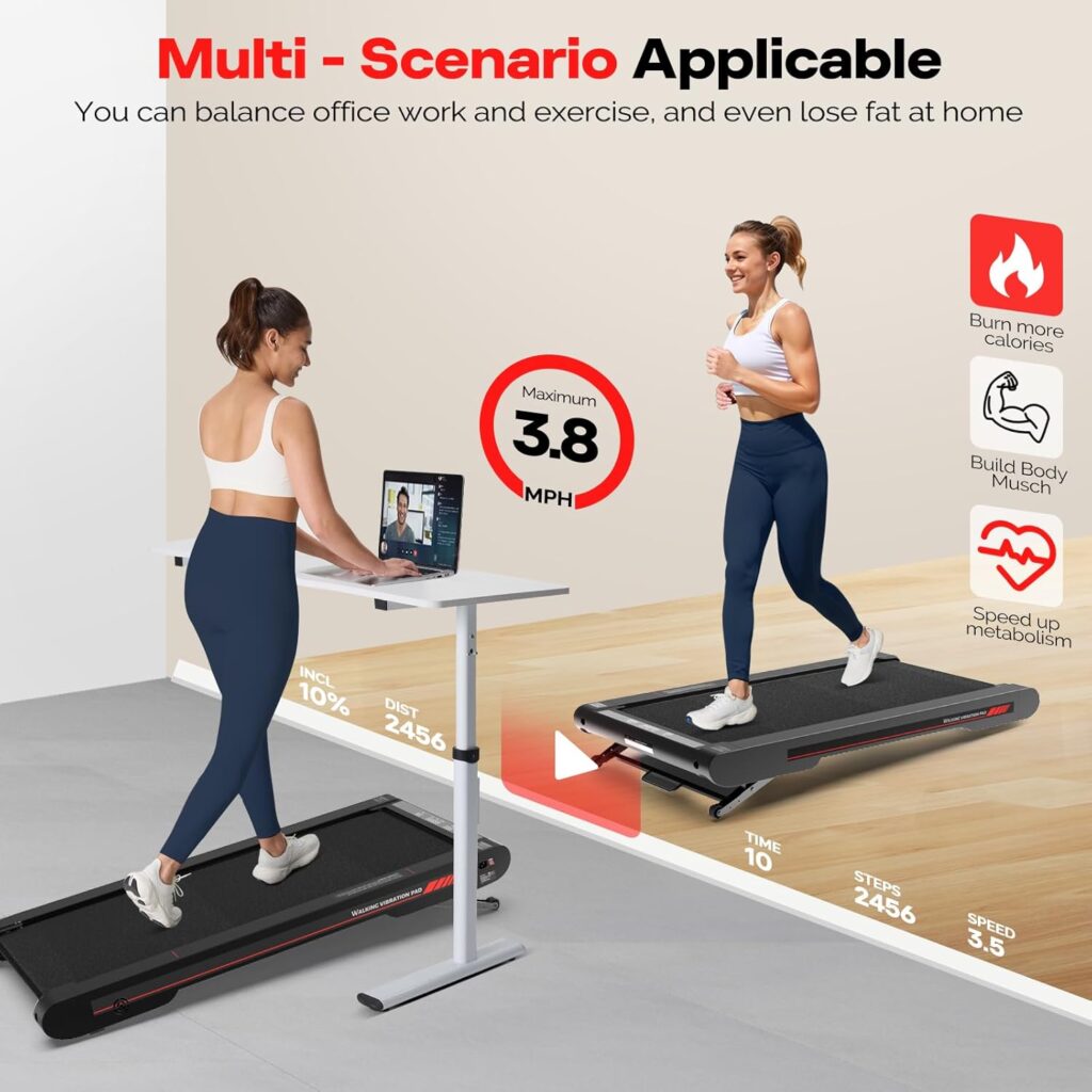 Sperax Walking Treadmill Pad with Vibration Mode
